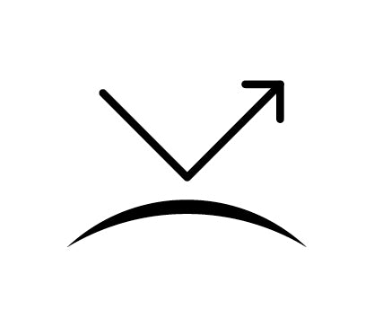 Polarized sunglass lenses symbol.